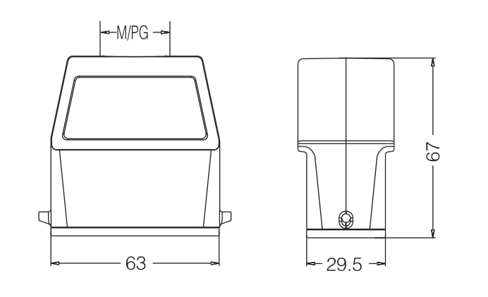金属外壳 上壳顶出线 高结构 H10A-THE-2B-M25-PG16-PG21 尺寸.jpg