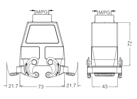 金属外壳 上壳顶出线 高结构 H10B-TEH-2L-M25-M32-PG21-PG29 尺寸.jpg