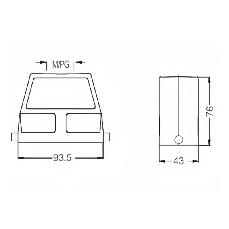 金属外壳 上壳顶出线 高结构 H16B-TEH-2B-M32-M40-PG21-PG29 尺寸.png