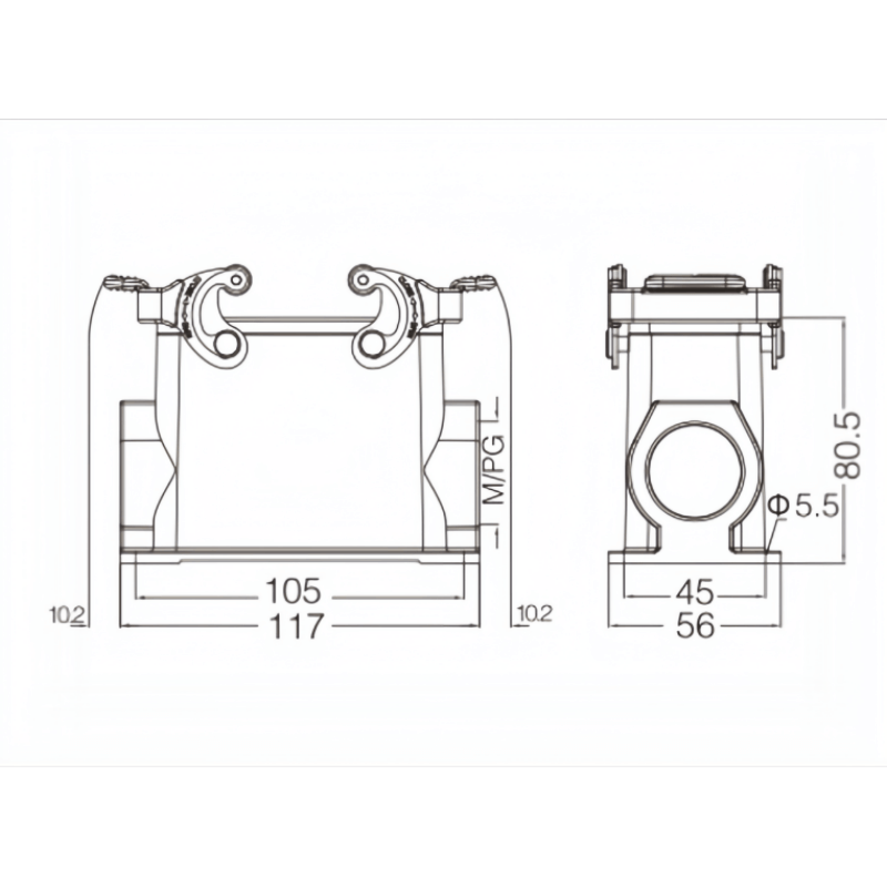 金属外壳 封底下壳 高结构 H16B-SFH-2L-2M25-M32-2M32-2M40-PG21-2PG21-PG29-2PG29 尺寸.png