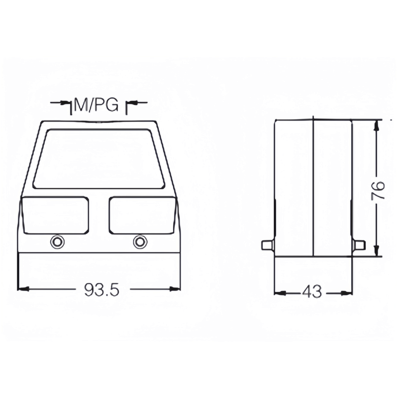 金属外壳 上壳顶出线 高结构 H16B-TEH-4B-M32-M40-PG21-PG29 尺寸.png