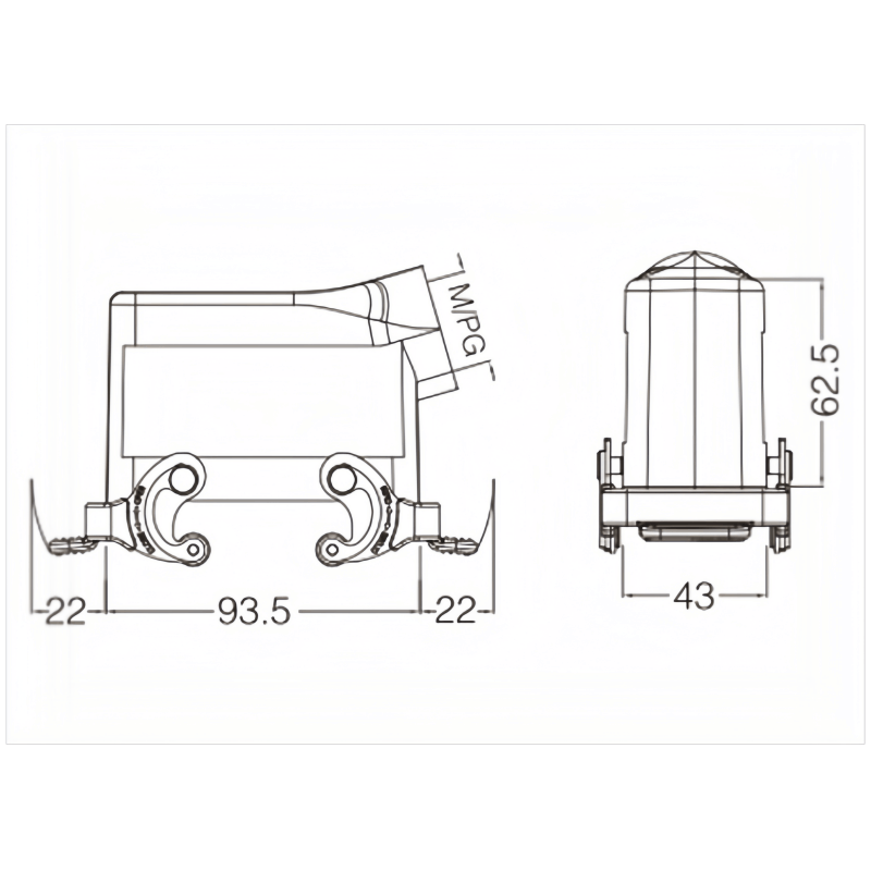 金属外壳 上壳侧出线 H16B-SE-2L-M25-M21-PG21 尺寸.png