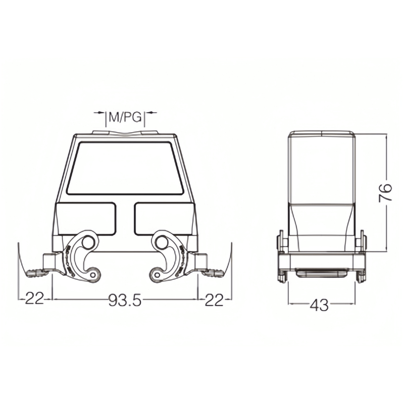金属外壳 上壳顶出线 高结构 H16B-TEH-2L-M32-M40-PG21-PG29 尺寸.png