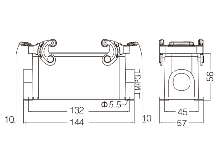 金属外壳 封底下壳 H24B-SF-2L-M25-2M25-PG21-2PG21 尺寸.jpg