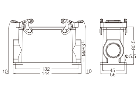 金属外壳 封底下壳 高结构 H24B-SFH-2L-M32-2M32-2M40-PG21-2PG21-PG29-2PG29 尺寸.jpg