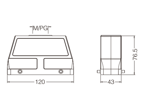 金属外壳 上壳顶出线 高结构 H24B-TEH-4B-M32-M40-PG21-PG29 尺寸.jpg