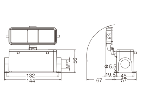 金属外壳 封底下壳 H24B-SF-4B-MCV-M25-2M25-PG21-2PG21 尺寸.jpg