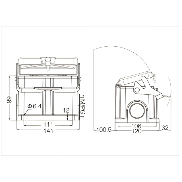 金属外壳 封底下壳 H48B-SF-1L-MCV-M32-2M32-M40-2M40-PG29-2PG29-PG36-2PG36 尺寸(1).png